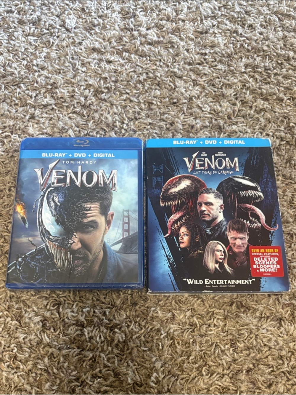 Marvel Venom Blu-ray + DVD + Digital - Blue & Black Artwork Lot 2